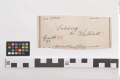 Etiketten zu Bronzegürtelblech (NHMW-PRAE-023754)